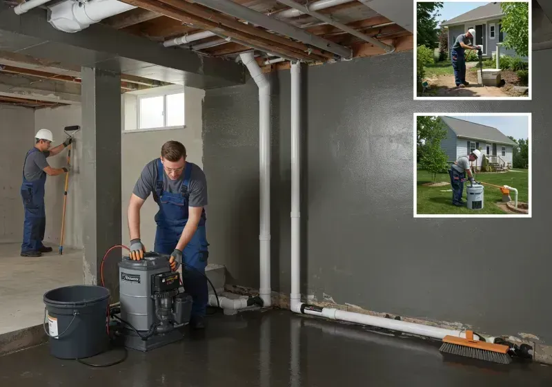 Basement Waterproofing and Flood Prevention process in San Diego Country Estates, CA